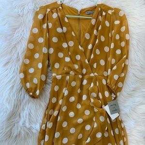 Mustard Polka Dot Dress